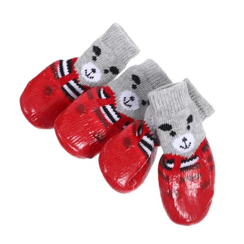 CIYODO Atmungsaktive Hundesocken mit griffigen Pads rutschfeste Katzensocken für ältere Hunde und Katzen CIYODO Atmungsaktive Hundesocken mit griffigen Pads rutschfeste Katzensocken für ältere Hunde und Katzen von CIYODO