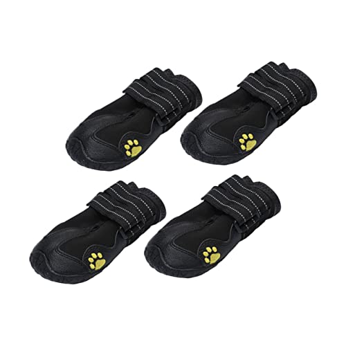 CIYODO 4 Stück Haustierschuhe hundeschuhe rutschfest Schutz atmungsaktive Schuhe Stiefel Gummi von CIYODO