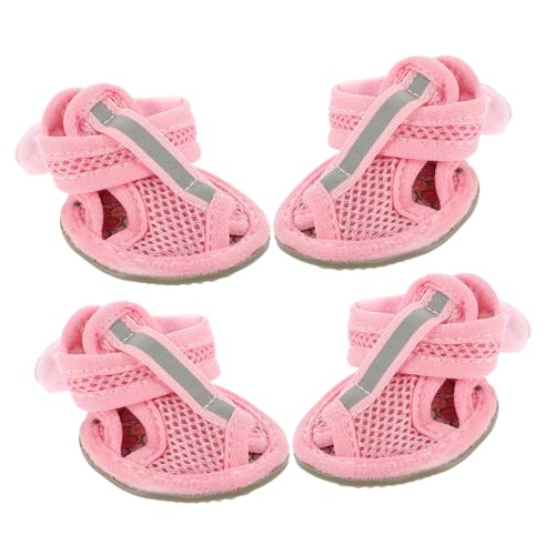 CIYODO 4stücke Pack Sommer Atmungsaktive Hundesandalen Mesh Haustierschuhe -Sneaker Für Hunde von CIYODO