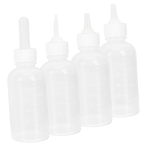 CIYODO 4 Stücke Welpen Fütterung Flasche Katze Kätzchen Pflege Flaschen Baby Pet Nurser von CIYODO