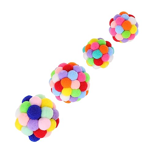 CIYODO 4 Stück Lustiger Katzenball Neckisch Lustiges Katzenspielzeug Spaß Crinkle-Ball Für Katzen Für Haustierkatzen Katzenminze Zum Necken Von Katzen Plüsch Colorful CIYODO 4 Stück Lustiger Katzenball Neckisch Lustiges Katzenspielzeug Spaß Crinkle-Ball Für Katzen Für Haustierkatzen Katzenminze Zum Necken Von Katzen Plüsch Colorful von CIYODO