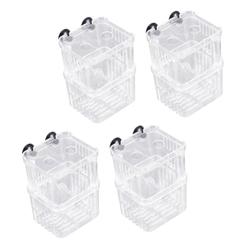 CIYODO 4 Stück Teiliges Aquarium Aufzuchtbecken mit Doppelkammer Selbstschwimmend Transparentes Brutkasten Sicheren Isolierung von Betta Clownfisch Garnelen und Aggressiven Jungfischen CIYODO 4 Stück Teiliges Aquarium Aufzuchtbecken mit Doppelkammer Selbstschwimmend Transparentes Brutkasten Sicheren Isolierung von Betta Clownfisch Garnelen und Aggressiven Jungfischen von CIYODO