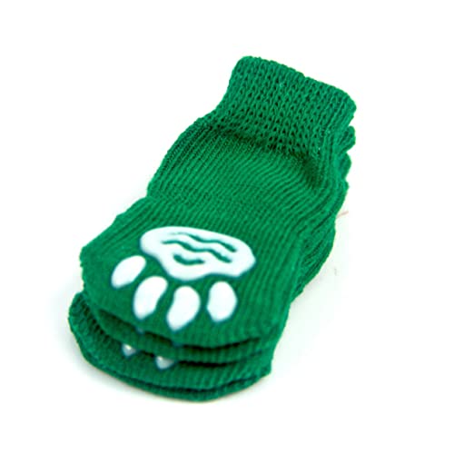 CIYODO 4 Stück Haustier Weihnachtssocken Socken Für Katzen Weihnachtswelpen Socken rutschfeste Hundesocken Haustierstiefel Für Hunde Bodenfilter Für Aquarien Pudel Wintersocken von CIYODO
