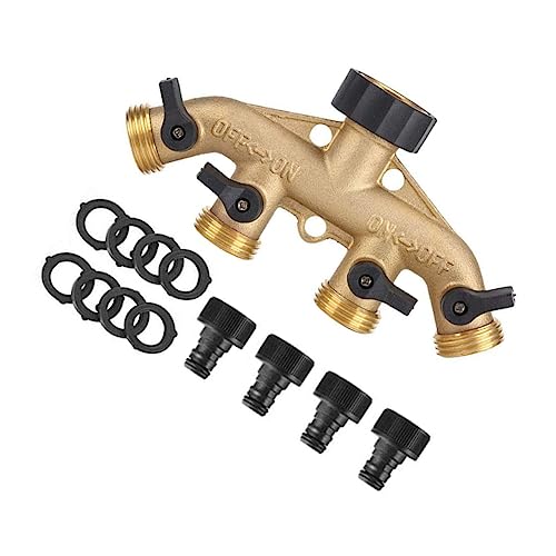 CIYODO Einstellbarer Regelventilverteiler 3/4 Zoll Schlauchadapter Einfach Zu Installierender Wasseranschluss Für Den Garten von CIYODO