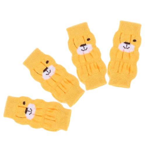 CIYODO 4Stücke Hundebeinsocken rutschfeste Hundebeinwärmer Für Haustiere Pfotenschutz Gegen Kälte Und Schmutz Empfohlen Für Gewicht von CIYODO