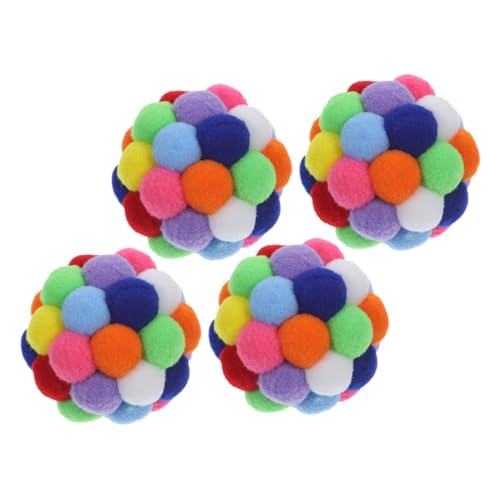 CIYODO 4stücke Katzenkratzball Für Hauskatzen Bälle Spielzeug Katzenbälle Kratzspielzeug Wiederverwendbar Benutzerfreundlich Robustes Material Haustierball Haustierspielzeug von CIYODO