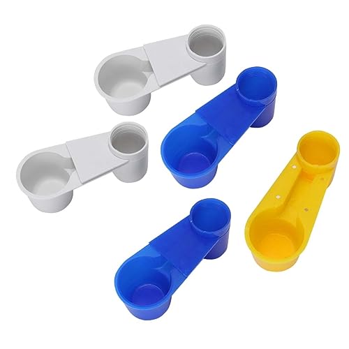 CIYODO 5 Stück Automatischer Trinkbrunnen Etikett Wasser Vogelfütterer Fütterung Trinkflasche mit Vögel tränken Zufällige Farbe von CIYODO