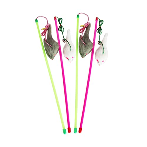 CIYODO Spielzeug Satz Für Katzen 5 Stück Plüschmaus Mit Stick-Teaser Interaktives Katzenspielzeug Katzenmaus Für Kätzchen CIYODO Spielzeug Satz Für Katzen 5 Stück Plüschmaus Mit Stick-Teaser Interaktives Katzenspielzeug Katzenmaus Für Kätzchen von CIYODO
