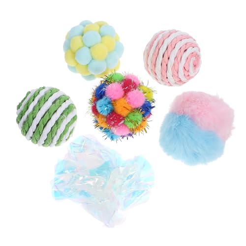 CIYODO 6 Stück Glockenball -katzenspielzeug Kätzchen Drinnen Katzenminze Kugeln Interaktives Katzenspielzeug Intelligentes Katzenspielzeug Katzenkugeln Für Innenkatzen Plüsch CIYODO 6 Stück Glockenball -katzenspielzeug Kätzchen Drinnen Katzenminze Kugeln Interaktives Katzenspielzeug Intelligentes Katzenspielzeug Katzenkugeln Für Innenkatzen Plüsch von CIYODO