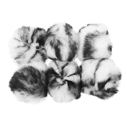 CIYODO 6 Stück Katze Plüschtierball Katzenplüsch Riesige Katzenminze Flauschige Katzenbälle Lustig Kauen Drinnen Katzenminze Bälle Haustier Spielzeugkatze Kätzchen Klein von CIYODO