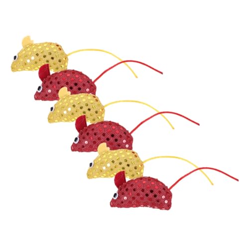 CIYODO 6 Stück Mäuse-katzenspielzeug Pelzige Mäuse Katzenspielzeug Katzenminze- Plüschkatze Stickig Katzen-Puzzle- Ratten Haustier Paillettenstoff CIYODO 6 Stück Mäuse-katzenspielzeug Pelzige Mäuse Katzenspielzeug Katzenminze- Plüschkatze Stickig Katzen-Puzzle- Ratten Haustier Paillettenstoff von CIYODO