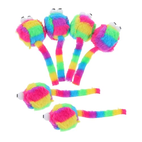 CIYODO 6 Stück Plüsch Katzenspielzeug Fuzzy Kätzchenspielzeug Für Wohnungskatzen Katzen- -plüsch Kätzchen Katze Täuscht Spielspielzeug Katzenspielzeug CIYODO 6 Stück Plüsch Katzenspielzeug Fuzzy Kätzchenspielzeug Für Wohnungskatzen Katzen- -plüsch Kätzchen Katze Täuscht Spielspielzeug Katzenspielzeug von CIYODO
