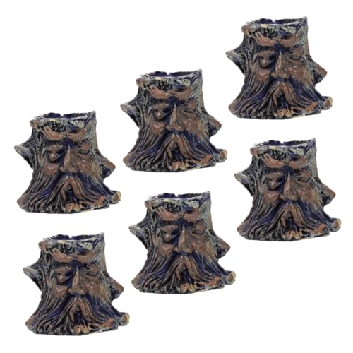 CIYODO 6 Stück Teiliges Reptilien Futter Futterschalen aus Widerstandsfähigem Resin für Reptilien Wasserschalen für Terrarien Flucht Sichere Futter und Wasserbehälter für von CIYODO