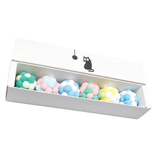 CIYODO Ball Katze Spielzeug Plüsch-glockenball 6-teiliges Katzengeschirr Haustier-glockenspielzeug Katzenspielzeug Zum Kauen Und Zahnfleischreinigung CIYODO Ball Katze Spielzeug Plüsch-glockenball 6-teiliges Katzengeschirr Haustier-glockenspielzeug Katzenspielzeug Zum Kauen Und Zahnfleischreinigung von CIYODO