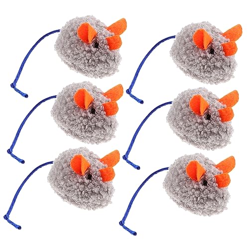 CIYODO 6 Stücke Interaktives Katzenspielzeug Weiches Kätzchen-mausspielzeug Für Hauskatzen CIYODO 6 Stücke Interaktives Katzenspielzeug Weiches Kätzchen-mausspielzeug Für Hauskatzen von CIYODO