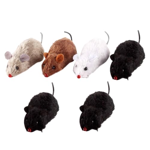 CIYODO 8 Stück Aufzieh plüsch kleine aufziehen Katzenmäusespielzeuge - und Katzenspielzeug Ratte Federn Mäuse Katzenspielzeug Mausspielzeug für Katzen süße Zufällige Farbe CIYODO 8 Stück Aufzieh plüsch kleine aufziehen Katzenmäusespielzeuge - und Katzenspielzeug Ratte Federn Mäuse Katzenspielzeug Mausspielzeug für Katzen süße Zufällige Farbe von CIYODO