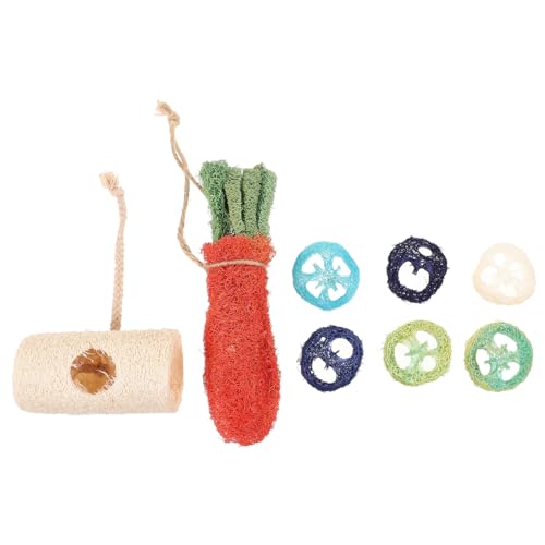 CIYODO 8 Stück Grasrohrspielzeug Haustier Hamster Leckerli Kaninchenhasen Hasenspielzeug Zahn Kleintier-Aktivitätsspielzeug Kauspielzeug für Kleintiere Luffa Zufällige Farbe CIYODO 8 Stück Grasrohrspielzeug Haustier Hamster Leckerli Kaninchenhasen Hasenspielzeug Zahn Kleintier-Aktivitätsspielzeug Kauspielzeug für Kleintiere Luffa Zufällige Farbe von CIYODO