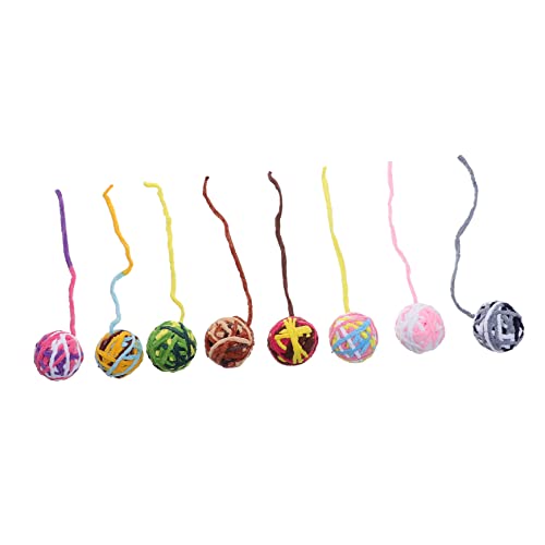 CIYODO Bunte Wollgarn Bälle Katzenspielzeug Mit Glocke Interaktives Kauen Spielzeug Für Haustiere Ballspielzeug CIYODO Bunte Wollgarn Bälle Katzenspielzeug Mit Glocke Interaktives Kauen Spielzeug Für Haustiere Ballspielzeug von CIYODO