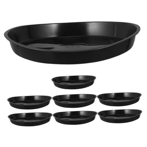 CIYODO 8 Stück Pflanztöpfe Untersetzer Plastikuntersetzer für Pflanzen wasserdichte Blumenschalen für Innenräume Flexibles Gießen Schützt Böden Feuchtigkeit von CIYODO