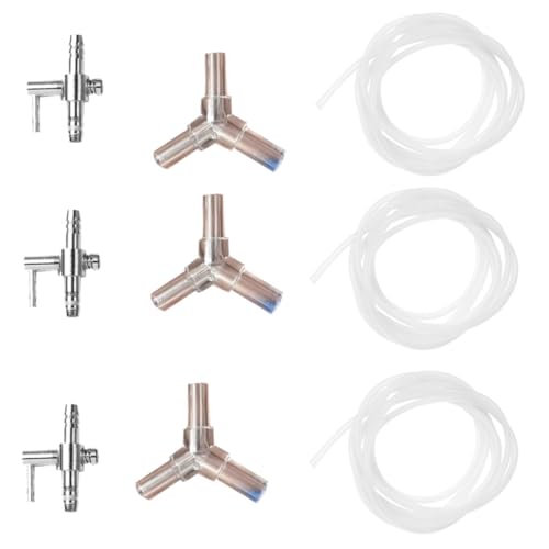 CIYODO 9 Stück Luftverteiler für Fischbehälter Einzelausgang Dreifachverteiler und Schläuche Zubehör für Sauerstoffpumpen und Optimale Luftzirkulation CIYODO 9 Stück Luftverteiler für Fischbehälter Einzelausgang Dreifachverteiler und Schläuche Zubehör für Sauerstoffpumpen und Optimale Luftzirkulation von CIYODO