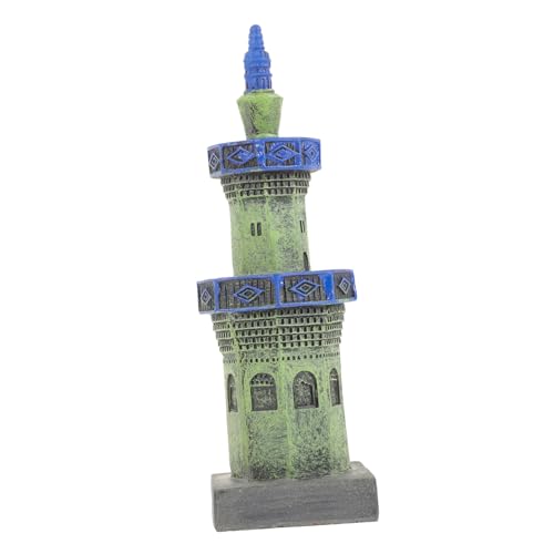 CIYODO Harz Handwerk Mini Turm Ornament für Aquarium Aquarium Landschaft Dekoration Turm Figurine Simulation CIYODO Harz Handwerk Mini Turm Ornament für Aquarium Aquarium Landschaft Dekoration Turm Figurine Simulation von CIYODO