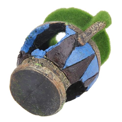 CIYODO Aquarium Ornament Moosverziert Höhle Versteck Blumentopf Deko für Fischbecken Natürliche Farbgebung Schutz und Spielplatz für Fische Aquarium Fish Tank Cave Decoration CIYODO Aquarium Ornament Moosverziert Höhle Versteck Blumentopf Deko für Fischbecken Natürliche Farbgebung Schutz und Spielplatz für Fische Aquarium Fish Tank Cave Decoration von CIYODO