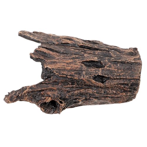 CIYODO Aquarium Versteck Höhle Resin Baumstamm Fischversteck Kleintier Unterschlupf Natürliches Aquarium Ornament für Garnelen und Fische Langlebig von CIYODO