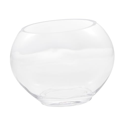CIYODO Aquarium aus Umweltfreundlichem Kleiner Desktop Fischtank für Goldfische Geeignet für Mikro Landschaft Sukkulenten und DIY Pflanzenarrangements im Büro und Wohnzimmer von CIYODO