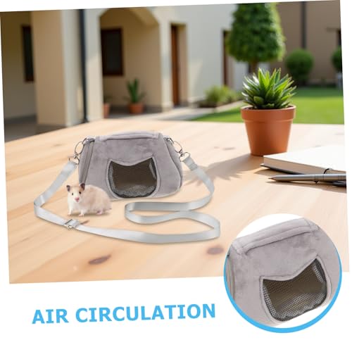 CIYODO Atmungsaktive Hamster-Tragetasche mit Flachem Boden Sichere Reißverschluss-Outdoor-Tasche für Kleine Haustiere Wie Meerschweinchen Flughunde und Bartagamen Bequemer Schulterbeutel CIYODO Atmungsaktive Hamster-Tragetasche mit Flachem Boden Sichere Reißverschluss-Outdoor-Tasche für Kleine Haustiere Wie Meerschweinchen Flughunde und Bartagamen Bequemer Schulterbeutel von CIYODO