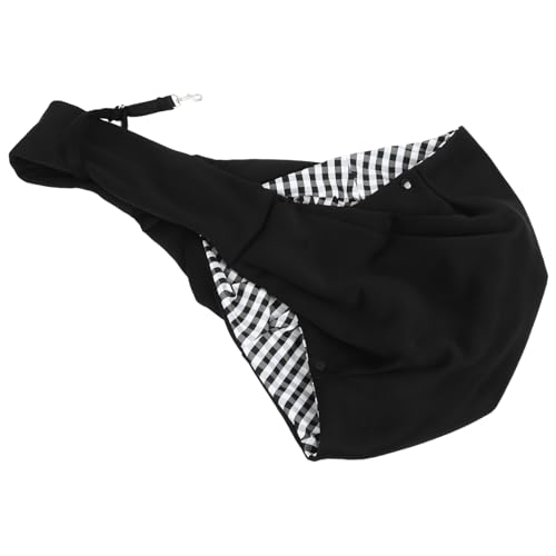 CIYODO Atmungsaktive Haustiertasche für Welpen und Katzen Verstellbarer Schultergurt Sicheres Design für Outdoor Aktivitäten Schwarz von CIYODO