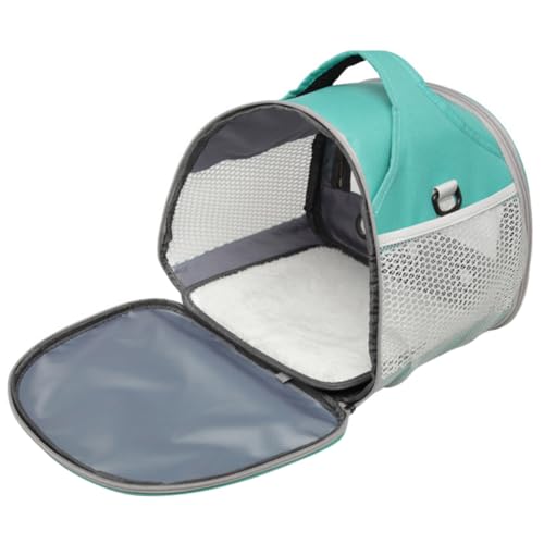 CIYODO Atmungsaktive Tragbare Hamster Transporttasche aus Oxfordstoff mit Klarem Sichtfenster Verschleißfest Geeignet für Hamster Meerschweinchen Igel für Outdoor Camping Reisen von CIYODO