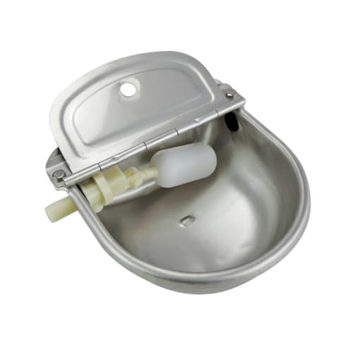 CIYODO Automatischer Trinkbrunnen Trog Vieh -Getränkebecher Viehwassertank Automatische Wasserschale außen waschbecken Tierwasserer automatische Tränke Farm Waterer Tiertränke Silber CIYODO Automatischer Trinkbrunnen Trog Vieh -Getränkebecher Viehwassertank Automatische Wasserschale außen waschbecken Tierwasserer automatische Tränke Farm Waterer Tiertränke Silber von CIYODO