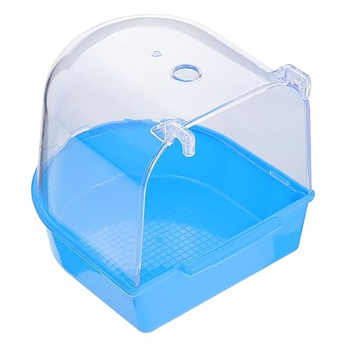 CIYODO Vogelbadkäfig Spielzeug für Haustiere Badezimmer-Organizer abziehbar plastiktisch Badespielzeug Indoor-Wasserbrunnen Badekäfig für Kanarienvogel Badekäfig für Vögel Kleiner Papagei von CIYODO