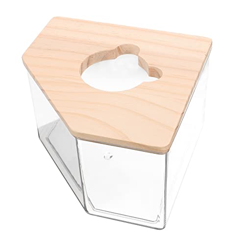 CIYODO Hamster Sandbad Behälter Acryl Holz Konstruktion Toilette Für Haustiere CIYODO Hamster Sandbad Behälter Acryl Holz Konstruktion Toilette Für Haustiere von CIYODO