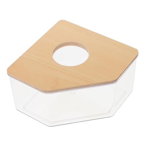 CIYODO Badezimmersandbecken Hamster Sandbad Kleine Haustierzubehör Form Hamster Toilette Toilettenschale Sandbad für Hamster Hamsterbadewanne für den Haushalt Tragbares Hamsterbad Acryl von CIYODO