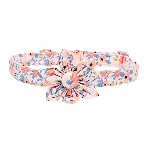 CIYODO Blumen Hundehalsband für Mädchen Verstellbares Dekoratives Halsband für Kleine Mittlere und Große Hunde und Bequem für Fotoshootings und Partys Atmungsaktiv und Komfortabel CIYODO Blumen Hundehalsband für Mädchen Verstellbares Dekoratives Halsband für Kleine Mittlere und Große Hunde und Bequem für Fotoshootings und Partys Atmungsaktiv und Komfortabel von CIYODO