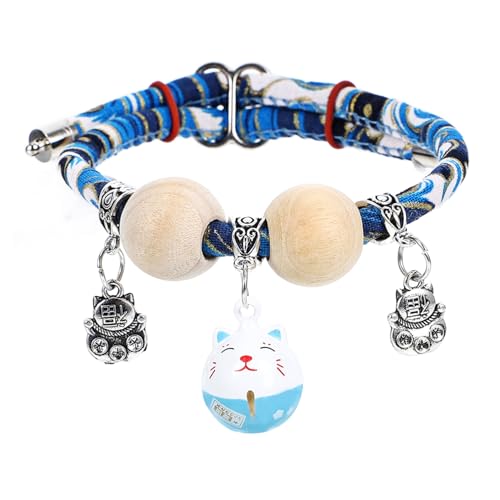 CIYODO Breakaway Katzenhalsband mit Glocke Einstellbar und Sicher aus Weichem Baumwollseil Modisches Design für Katzen Verschiedenen für Stilvolle Haustiere von CIYODO