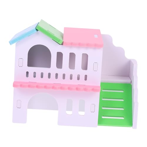 CIYODO Buntes Kleines Haus Hamster Haustier Innenbereicherung Doppelt Für Kleintiere Versteck Schlafhaus Kleintier Kleintierhaus Lebensraum Holz Versteck Aus Holz CIYODO Buntes Kleines Haus Hamster Haustier Innenbereicherung Doppelt Für Kleintiere Versteck Schlafhaus Kleintier Kleintierhaus Lebensraum Holz Versteck Aus Holz von CIYODO