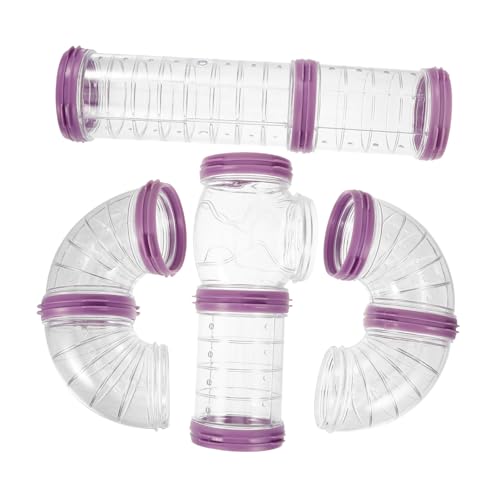 CIYODO DIY Hamsterkäfig Außentunnel aus Robustem Kunststoff Transparenter Haustier röhrentunnel für Hamster Meerschweinchen und Kleintiere Installieren Spielerisches Käfigzubehör von CIYODO