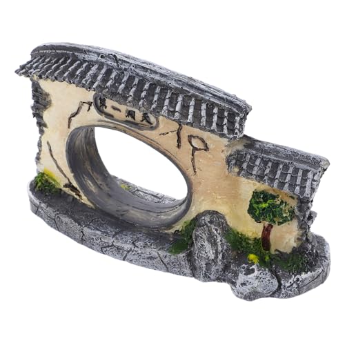 CIYODO Aquarium-Dekoration aus Kunstharz Mini-Modell der traditionellen chinesischen Architektur lebensechte chinesische Landschaft Heimdekoration CIYODO Aquarium-Dekoration aus Kunstharz Mini-Modell der traditionellen chinesischen Architektur lebensechte chinesische Landschaft Heimdekoration von CIYODO