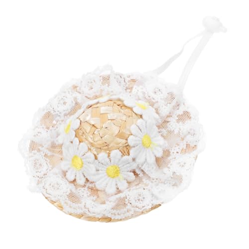 CIYODO Dekorative Haustierhut Bequeme Haustierhut Elegant Spitze Haustierhut Katze Strohhut Foto Prop CIYODO Dekorative Haustierhut Bequeme Haustierhut Elegant Spitze Haustierhut Katze Strohhut Foto Prop von CIYODO