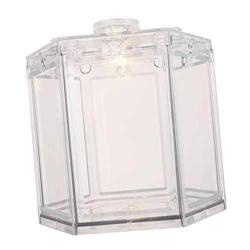 CIYODO Dekorativer Aquarium mit Warmweißem Licht Kreatives Desktop Fischbecken für Büro und Wohnzimmer Sicherer Runder für Kleine Fische und DIY Mikrolandschaften CIYODO Dekorativer Aquarium mit Warmweißem Licht Kreatives Desktop Fischbecken für Büro und Wohnzimmer Sicherer Runder für Kleine Fische und DIY Mikrolandschaften von CIYODO
