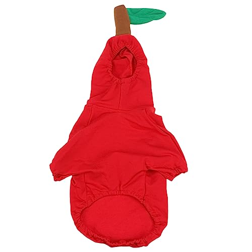 CIYODO Einhorn-verwandlungskostüm Haustierzubehör Kätzchen-Weihnachts-Outfit Weihnachtlicher Hundemantel Katze Weihnachtskostüm Welpenkostüme Kleider Modisch Baumwolle Kapuzenpullover Rot von CIYODO