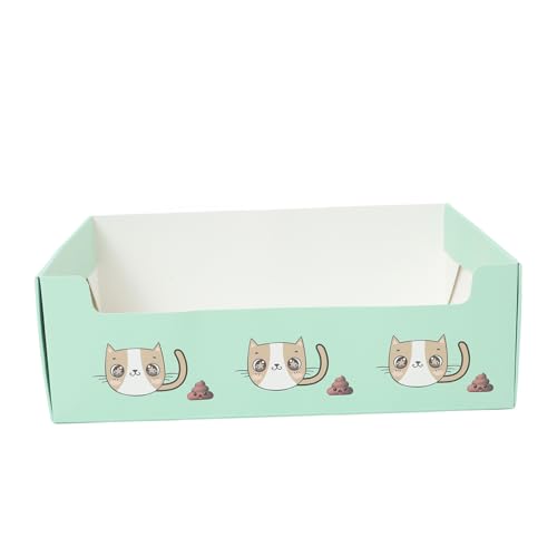 CIYODO Faltbare Katzentoilette für Unterwegs Einweg Katzenstreu Box für Kleine Katzen Training und Einfach zu Entsorgen Grüne Papierversion Robust und Langlebig CIYODO Faltbare Katzentoilette für Unterwegs Einweg Katzenstreu Box für Kleine Katzen Training und Einfach zu Entsorgen Grüne Papierversion Robust und Langlebig von CIYODO