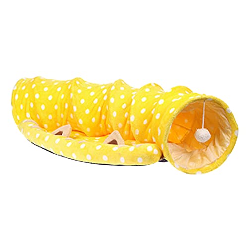CIYODO Faltbarer Tunnel und Katzenbett Spieltunnel für Kleintiere aus Weichem Flanell für Innen und Außeneinsatz Platzsparend für Entspannte Spielstunden CIYODO Faltbarer Tunnel und Katzenbett Spieltunnel für Kleintiere aus Weichem Flanell für Innen und Außeneinsatz Platzsparend für Entspannte Spielstunden von CIYODO