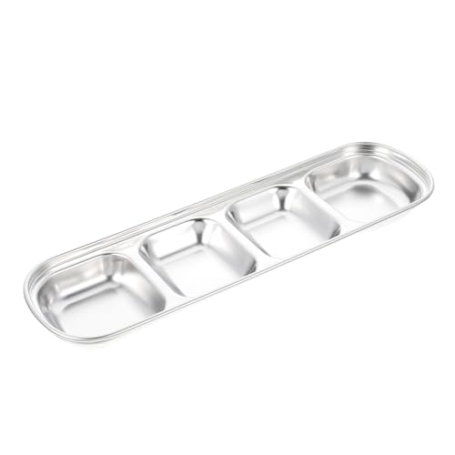 CIYODO Futternapf für Hamster Haustier klein Und Hamster Futter Schüssel Nagetier Futter Schüssel essensbehälter Futterbehälter für Hamster schüssel aus Edelstahl Rostfreier Stahl Silver von CIYODO