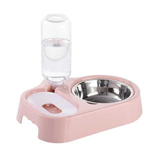 CIYODO Futter- und Wassernapf-Set für Haustiere für Katzen und Hunde Doppelnapf Wasserspender Rosa stabil und dekorativ CIYODO Futter- und Wassernapf-Set für Haustiere für Katzen und Hunde Doppelnapf Wasserspender Rosa stabil und dekorativ von CIYODO