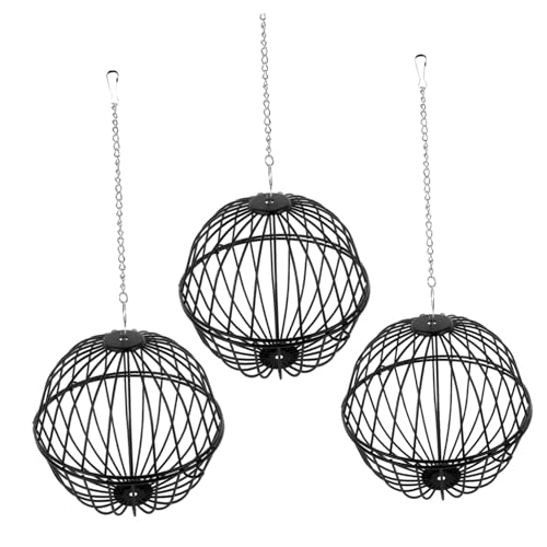 CIYODO Futterspender Ball Für Kaninchen Hängefutterspender Mit Aufhängekette Futterball Aus Weidegras Wiederverwendbar Für Kleintiere von CIYODO