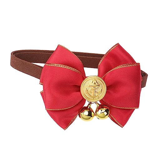 CIYODO Schickes Hundehalsband mit Schleife und Glocke Welpenhalsband Haustier-Hals-Accessoires in Größe M CIYODO Schickes Hundehalsband mit Schleife und Glocke Welpenhalsband Haustier-Hals-Accessoires in Größe M von CIYODO
