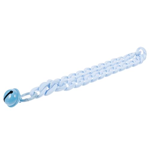CIYODO Glockenhalsband für Haustiere Name drinnen hängend Nacken Schnellverschluss für Katzenhalsbänder Katzenhalsband Katzenkragen mit Schnalle Katzenkragen mit Glocke Acryl Himmelblau von CIYODO